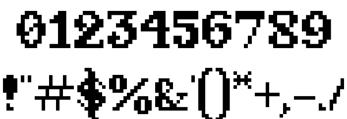 Arpegius Font OTHER CHARS