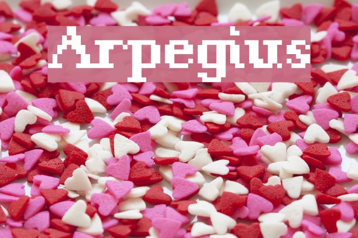 Arpegius Font examples