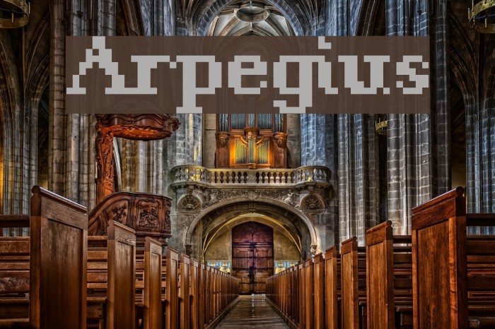 Arpegius Font examples