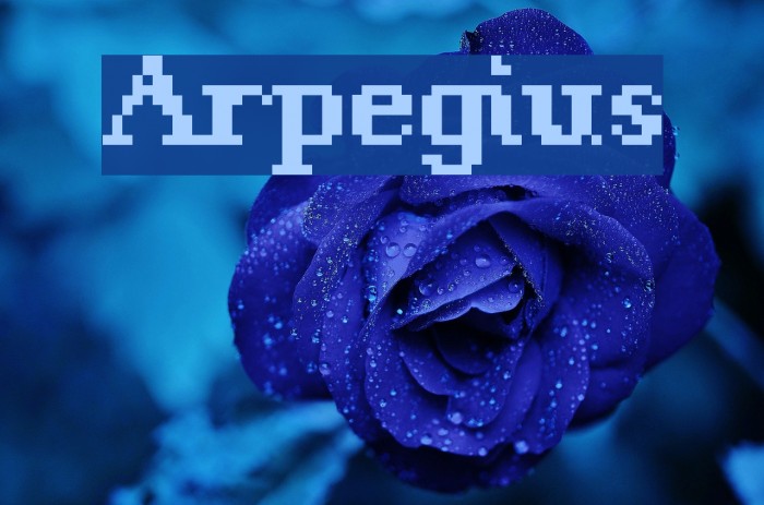 Arpegius Font examples