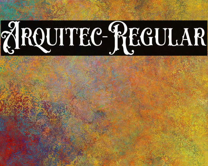 Arquitec-Regular Font examples