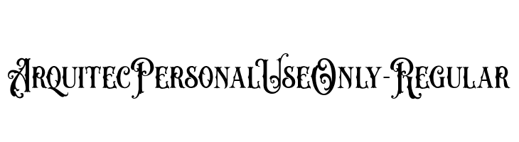 ArquitecPersonalUseOnly-Regular  नि: शुल्क फ़ॉन्ट्स डाउनलोड