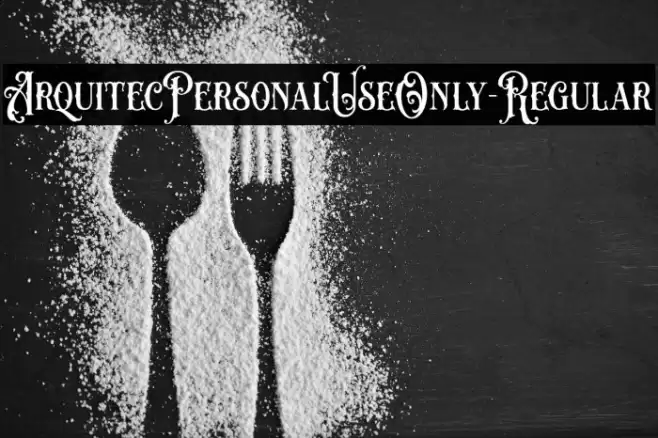 ArquitecPersonalUseOnly-Regular Font examples