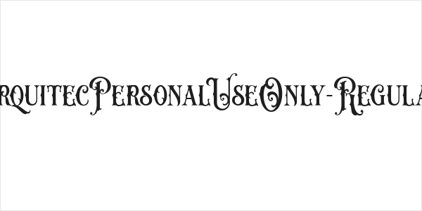 ArquitecPersonalUseOnly-Regular Logo