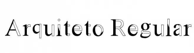 Arquiteto Regular  Frei Schriftart Herunterladen