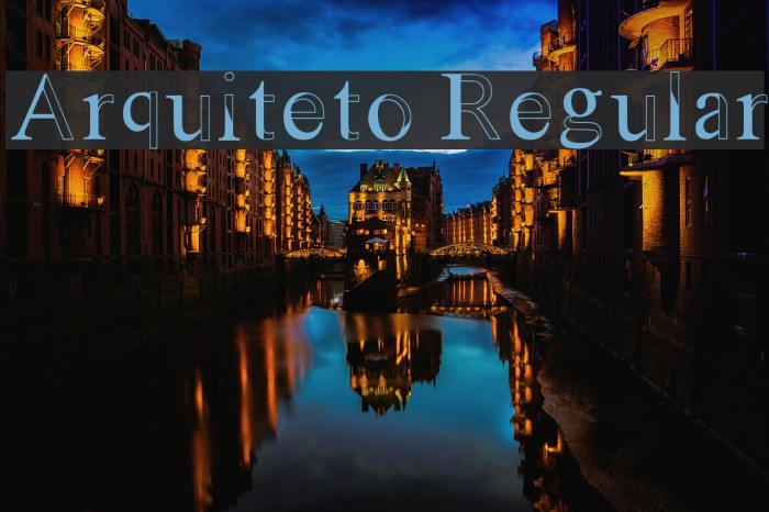 Arquiteto Regular Font examples