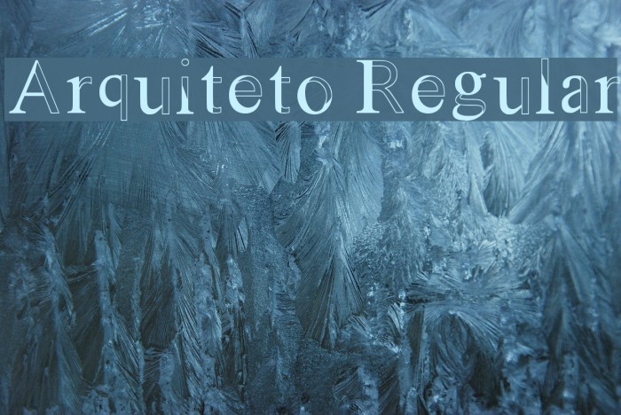 Arquiteto Regular Font examples