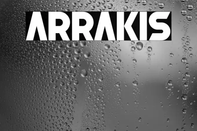 Arrakis Font examples