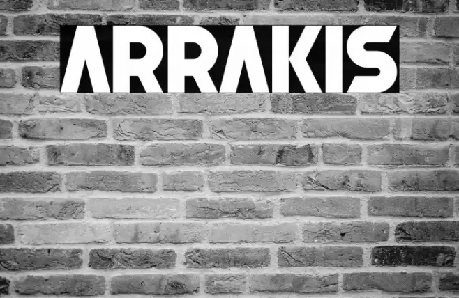 Arrakis Font examples