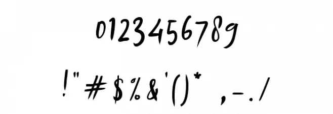 Arrange Signature Font OTHER CHARS