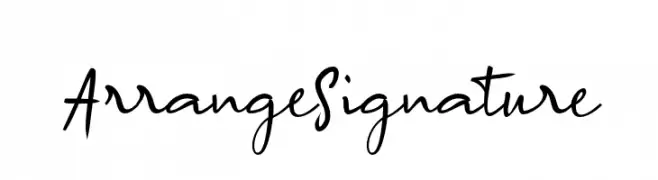 Arrange Signature  Fuentes Gratis Descargar