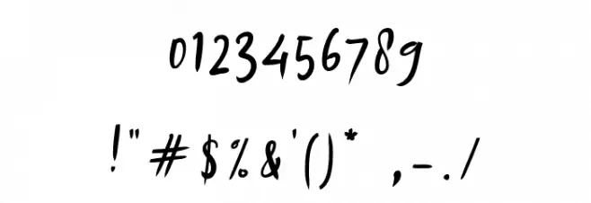 Arrange Signature Font OTHER CHARS