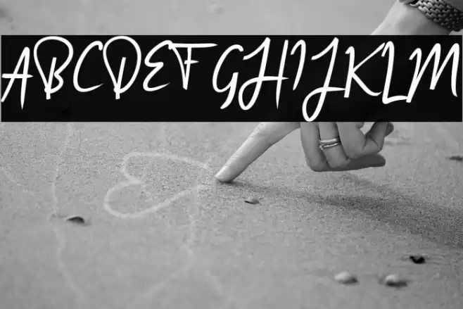 Arrange Signature Font examples