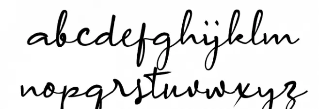 Arrange Signature خط أحرف صغيرة