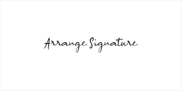 Arrange Signature Logo