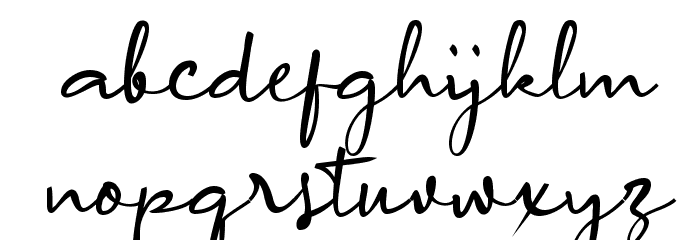 Arrange Signature Font LOWERCASE