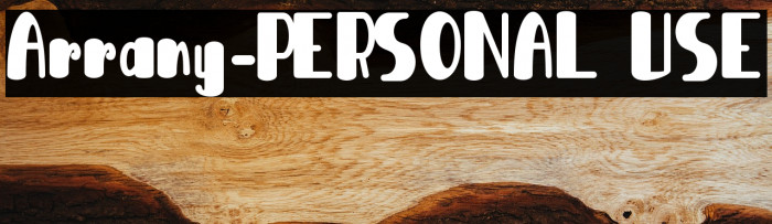 Arrany-PERSONAL USE Example 1