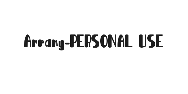 Arrany-PERSONAL USE Logo