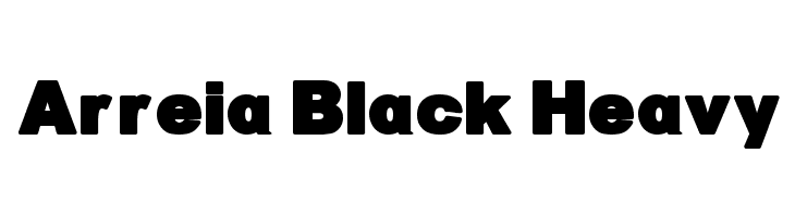 Arreia Black Heavy Font
