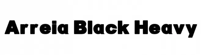Arreia Black Heavy  font caratteri gratis