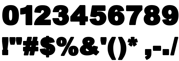 Arreia Black Heavy Font OTHER CHARS