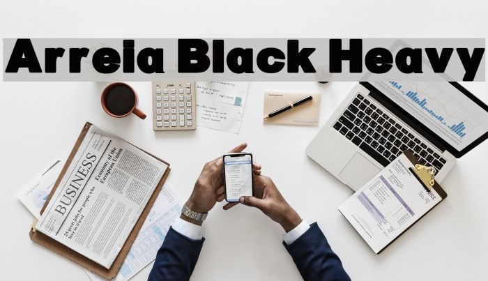 Arreia Black Heavy Font examples