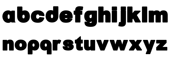 Arreia Black Heavy Font LOWERCASE