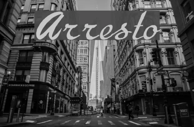 Arresto Font examples