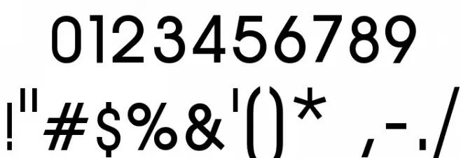 Arrière Garde Font OTHER CHARS