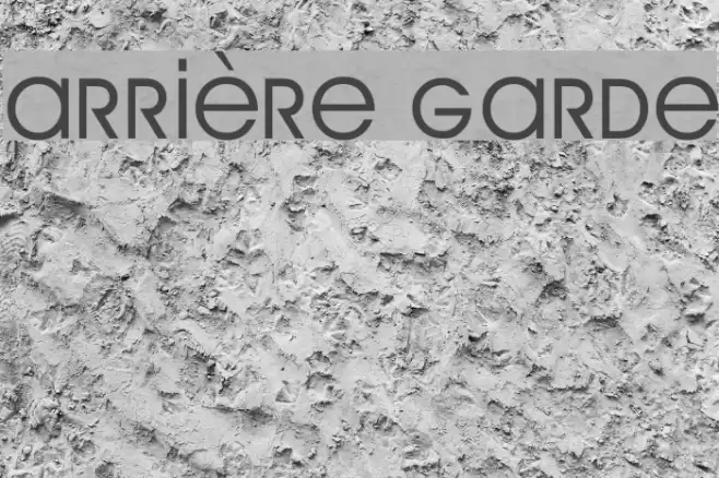 Arrière Garde Font examples