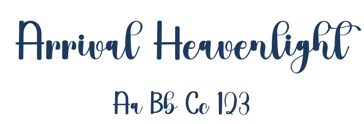 Arrival Heavenlight Font Preview