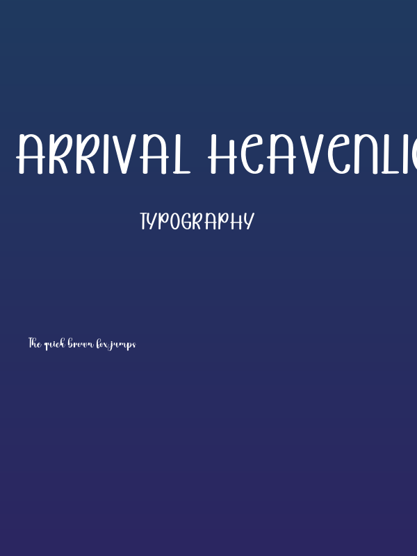 Arrival Heavenlight Poster