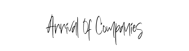 Arrival Of Companies  font caratteri gratis