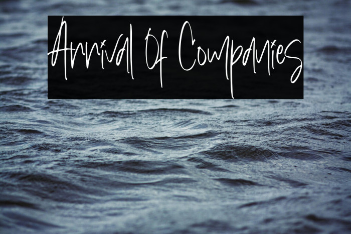 Arrival Of Companies Example 2