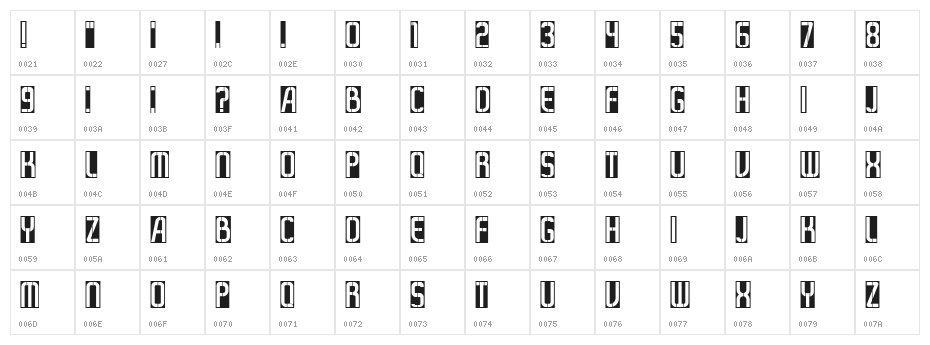 Arrivals And Departures Regular Character Map