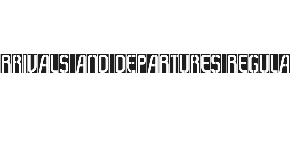 Arrivals And Departures Regular Logo