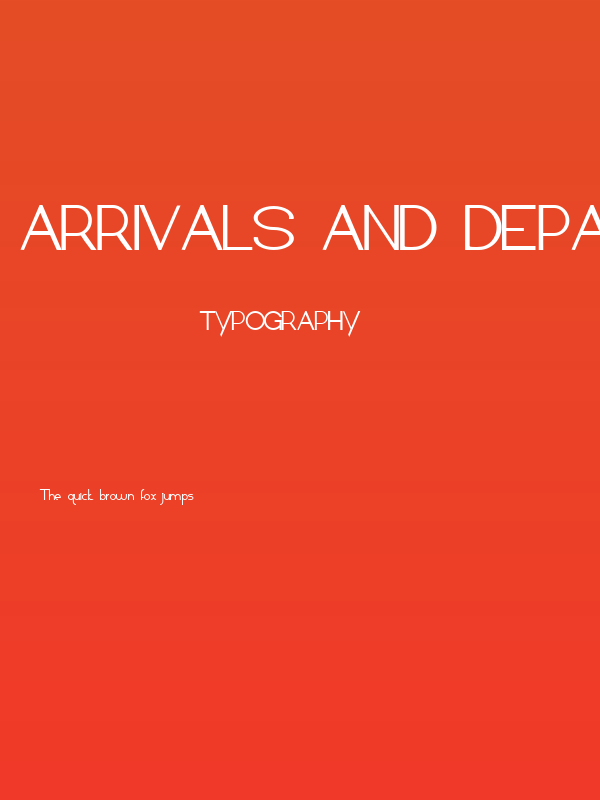 Arrivals and Departures Bold Poster