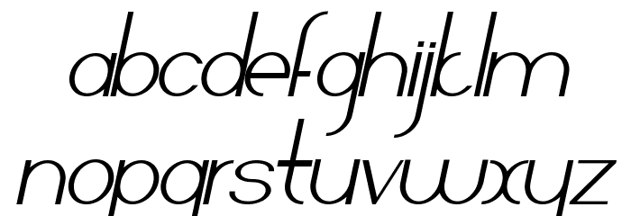 Arrivals and Departures Italic Font LOWERCASE