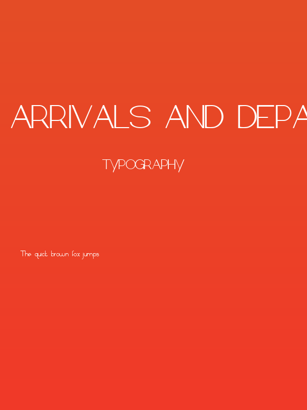 Arrivals and Departures Poster