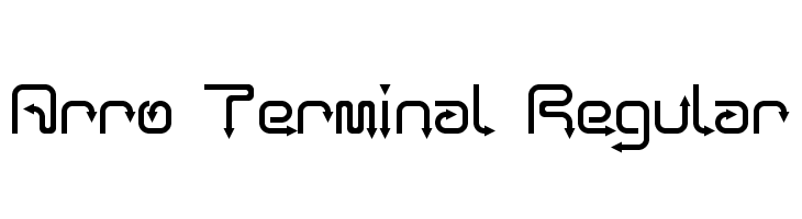 Arro Terminal Regular  Fuentes Gratis Descargar