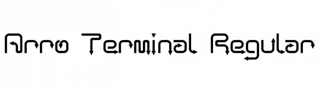 Arro Terminal Regular  Fuentes Gratis Descargar