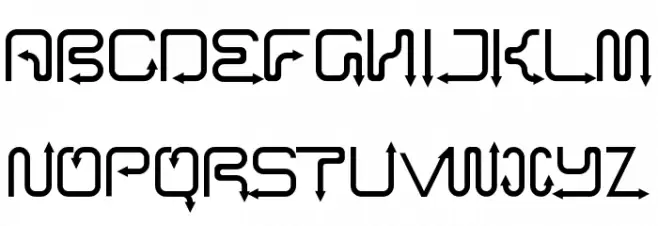 Arro Terminal Regular 字体 大写