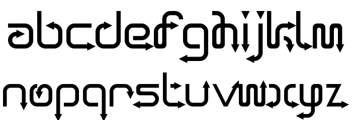 Arro Terminal Regular Font LOWERCASE