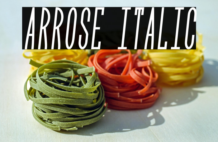 Arrose Italic Example 2