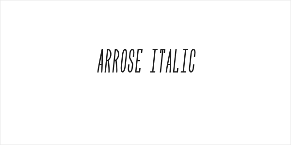Arrose Italic Logo
