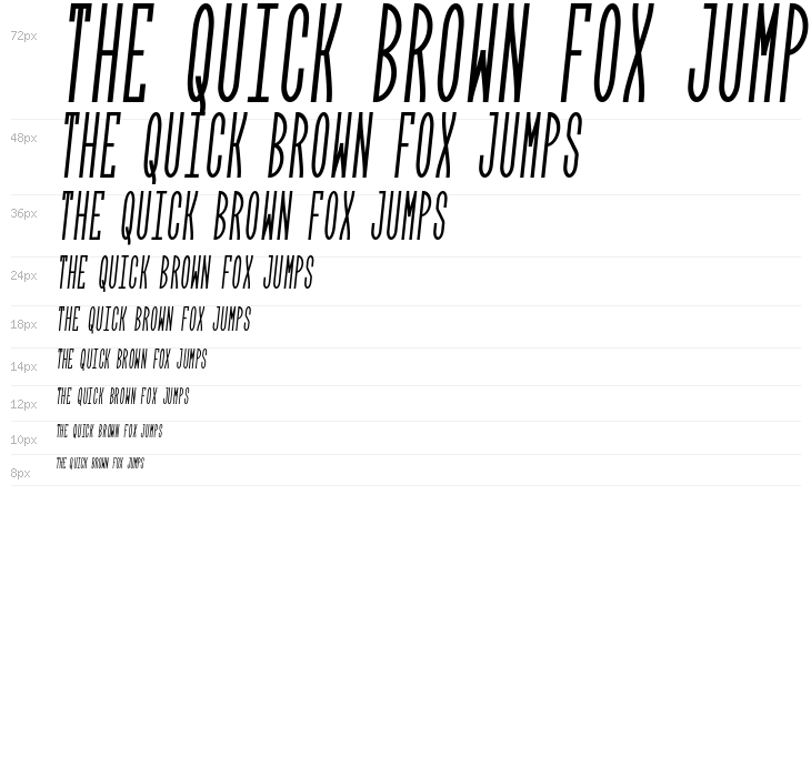 Arrose Italic Waterfall