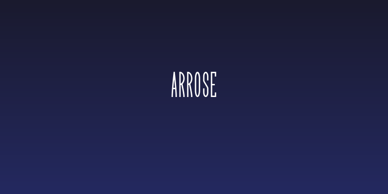 Arrose Social Header