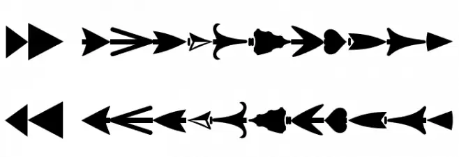 Arrow Crafter Schriftart Groß