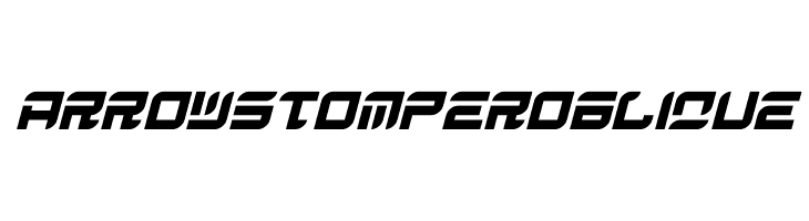 Arrow Stomper Oblique  Free Fonts Download
