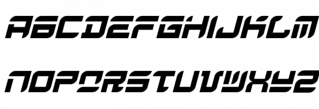 Arrow Stomper Oblique 字体 大写